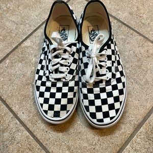 Black & White Checkered Vans